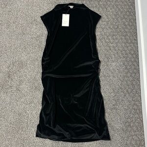 a new day Black Velvet Midi Dress